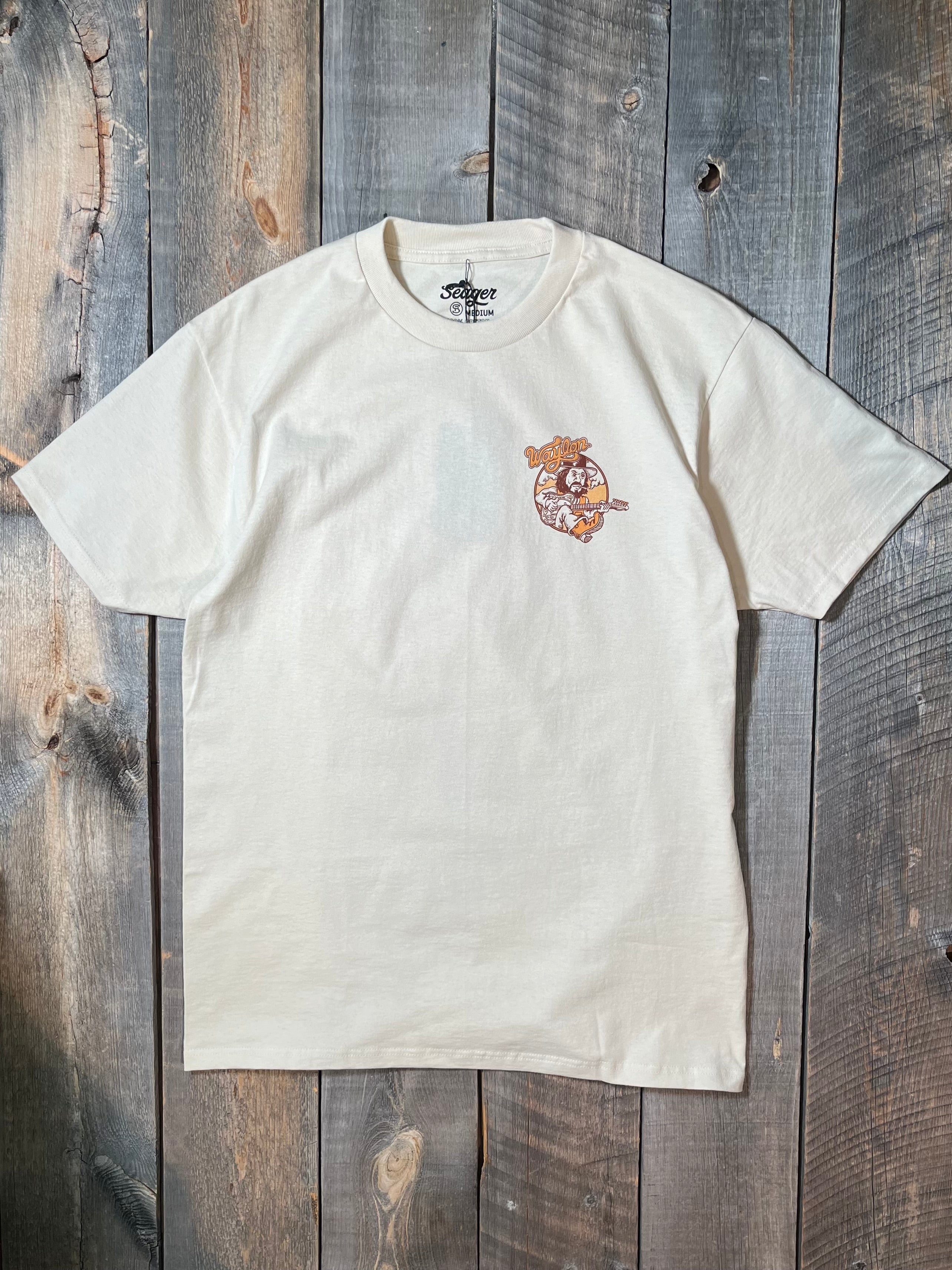 ★Seager★ Seager x Waylon Jennings Walk The Line 関税込★ seager-waylon-heritage-tee-