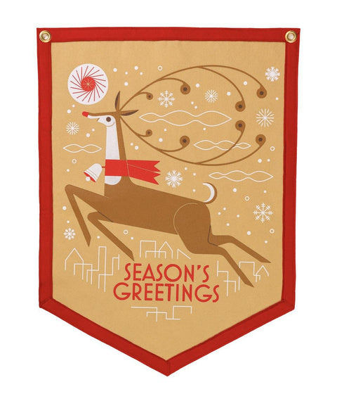 Season's Greetings Camp Flag