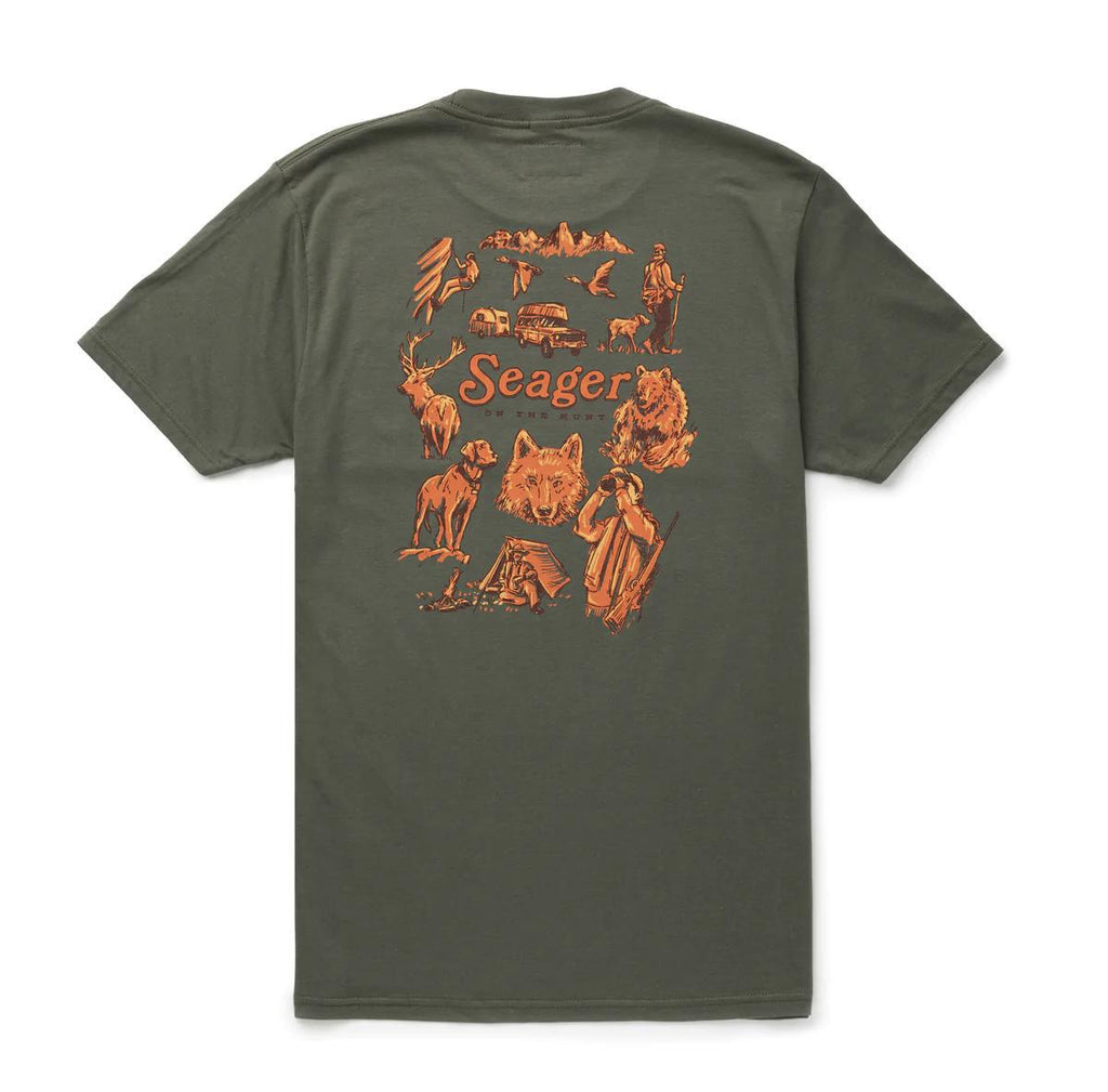 On The Hunt Tee - Military Green