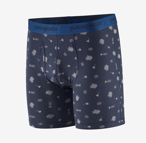 Essential Boxer Briefs 6" - Fire Floral New Navy