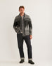 Scenic Peak Lambswool Cardigan - Charcoal