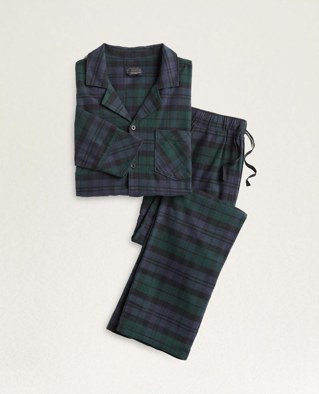 Flannel Pajama Set - Black Watch Tartan