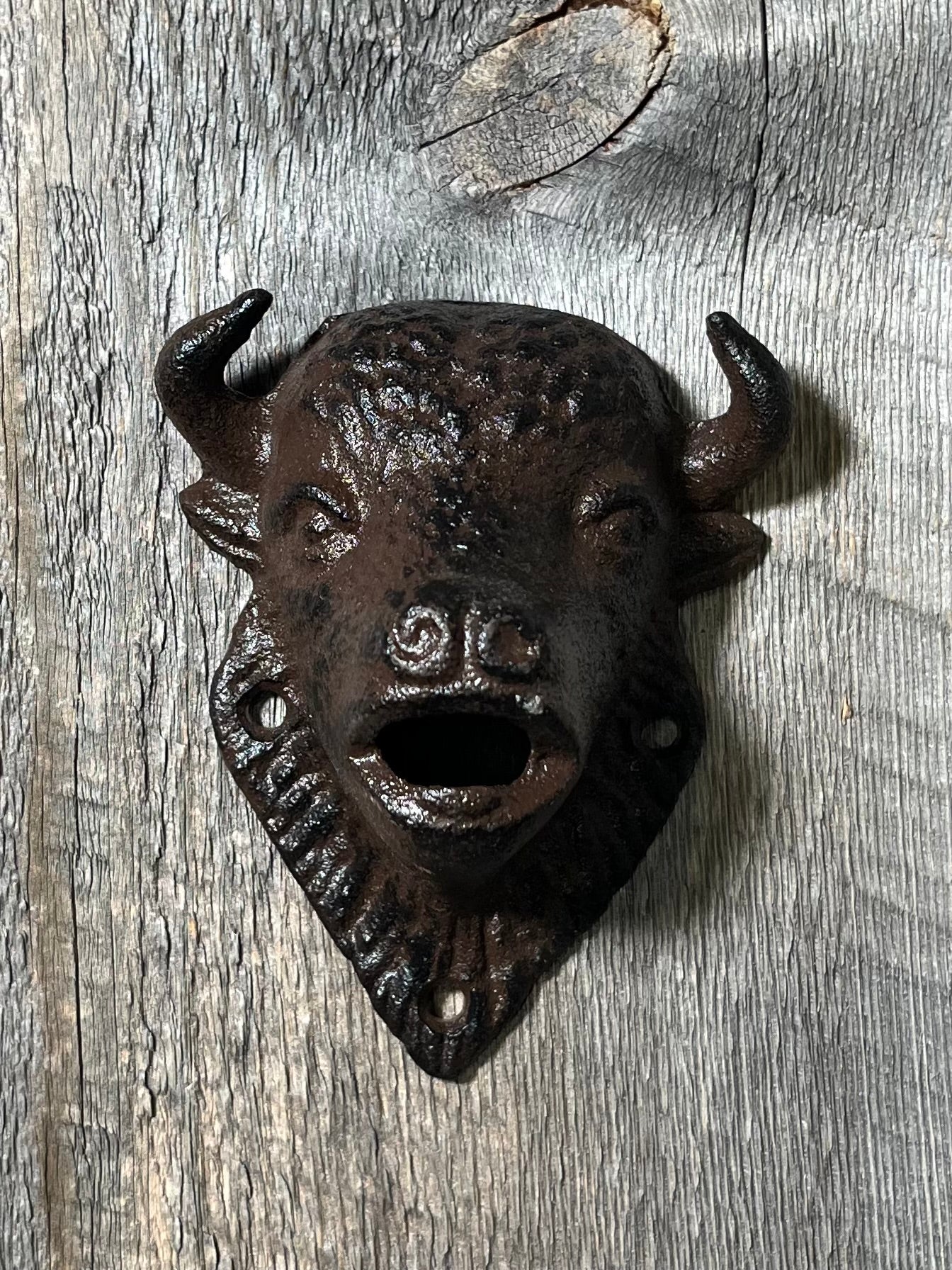 Cast Iron Buffalo Head Bottle Opener