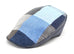 Donegal Touring Cap Patchwork Grey Blue Linen