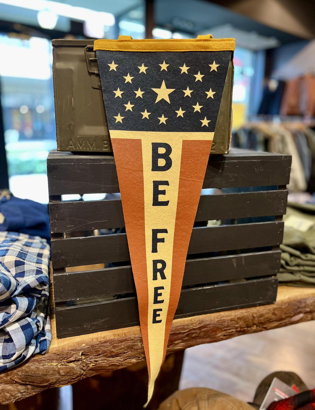 Be Free Pennant - United By Blue x True Hand Society x Oxford Pennant