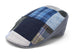 Donegal Touring Cap Patchwork Grey Blue Linen