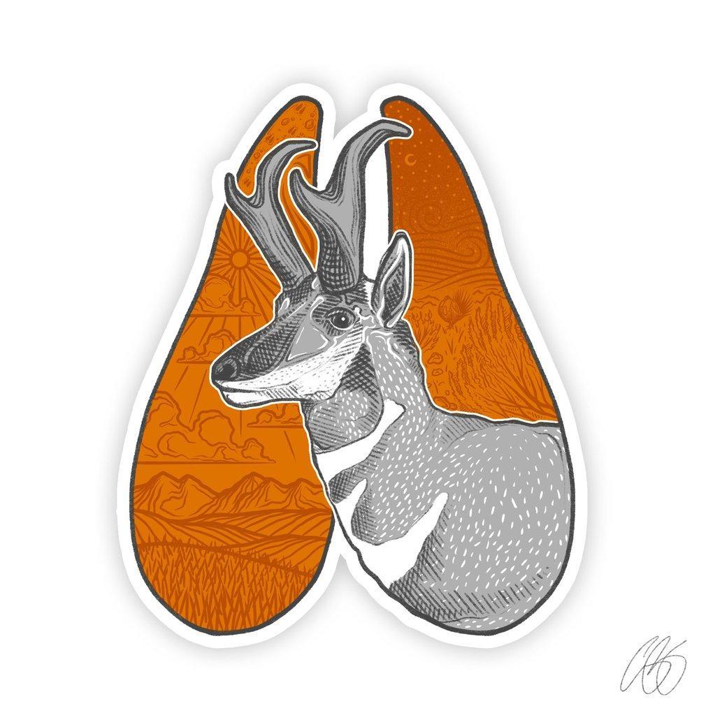 Pronghorn Track Decal