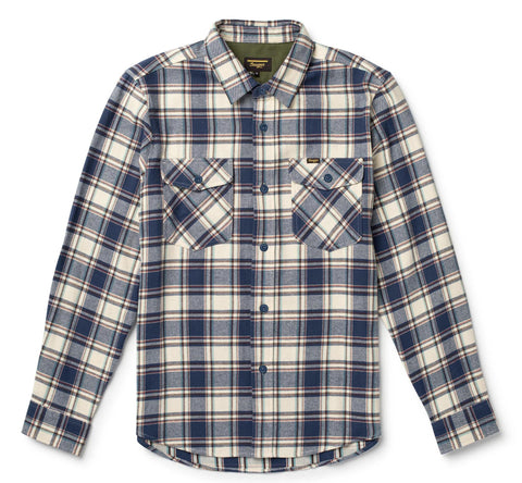CALICO FLANNEL NATURAL BLUE