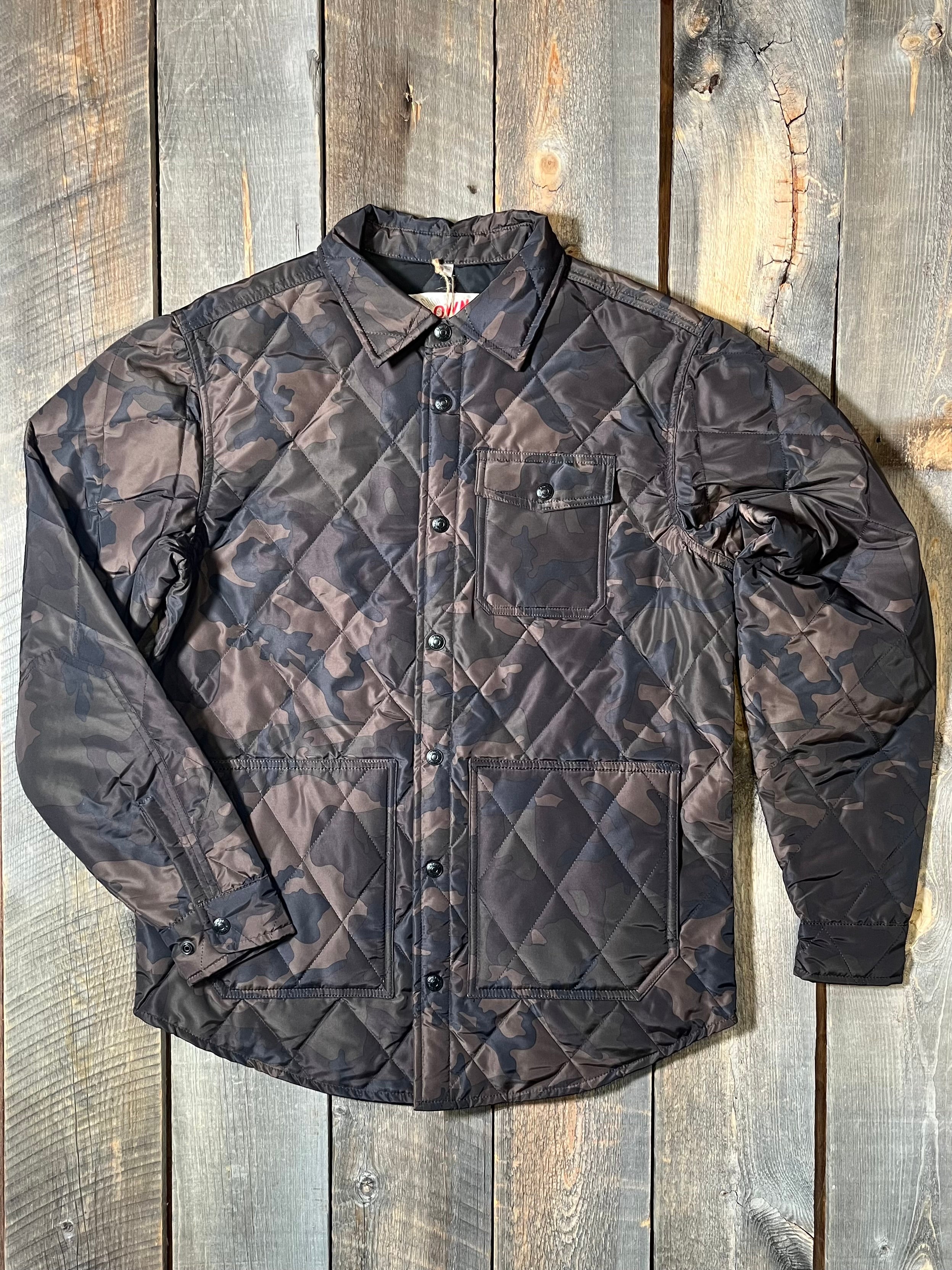 Down-filled Quilted Shirt Jacket 9122D – ASHER GOODS Co.