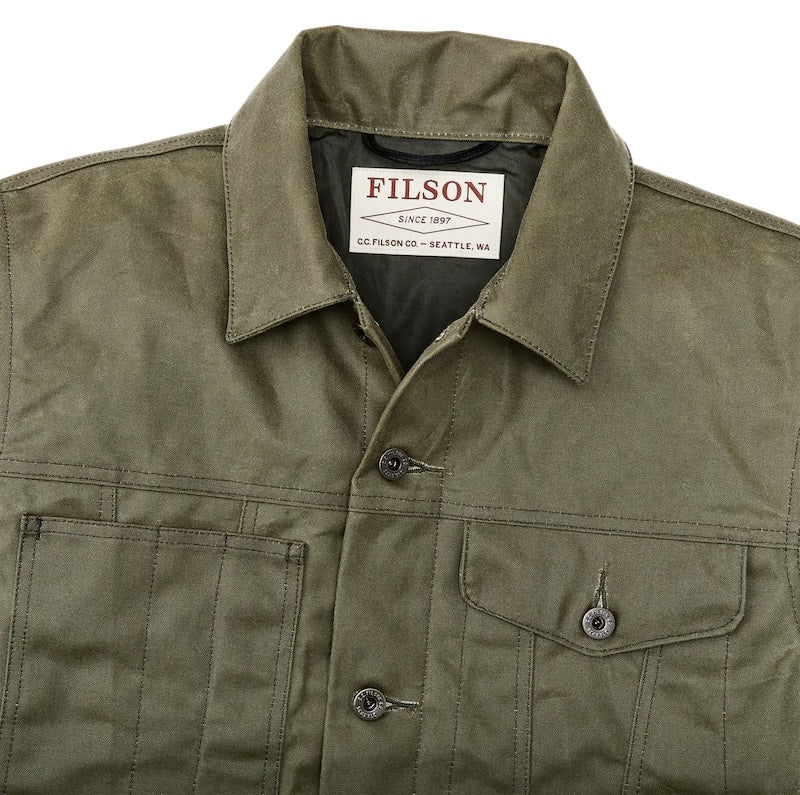 Tin Cloth Short Lined Cruiser Jacket - Military Green – ASHER