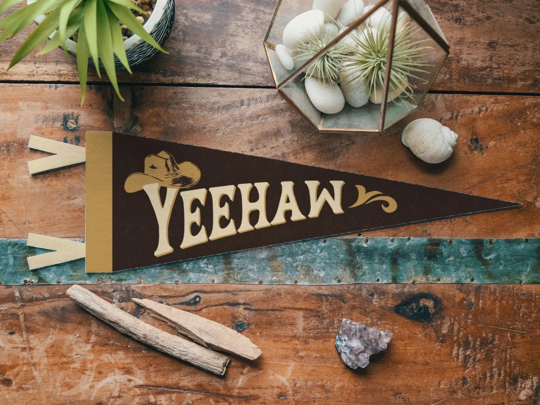 Benoit’s Design Co. Yeehaw Pennant - Thumbnail 2