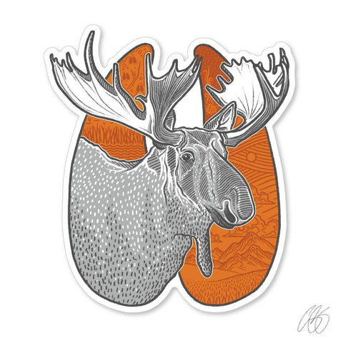 Moose Track Decal