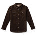 Reagan Pearl Snap - Cord Brown