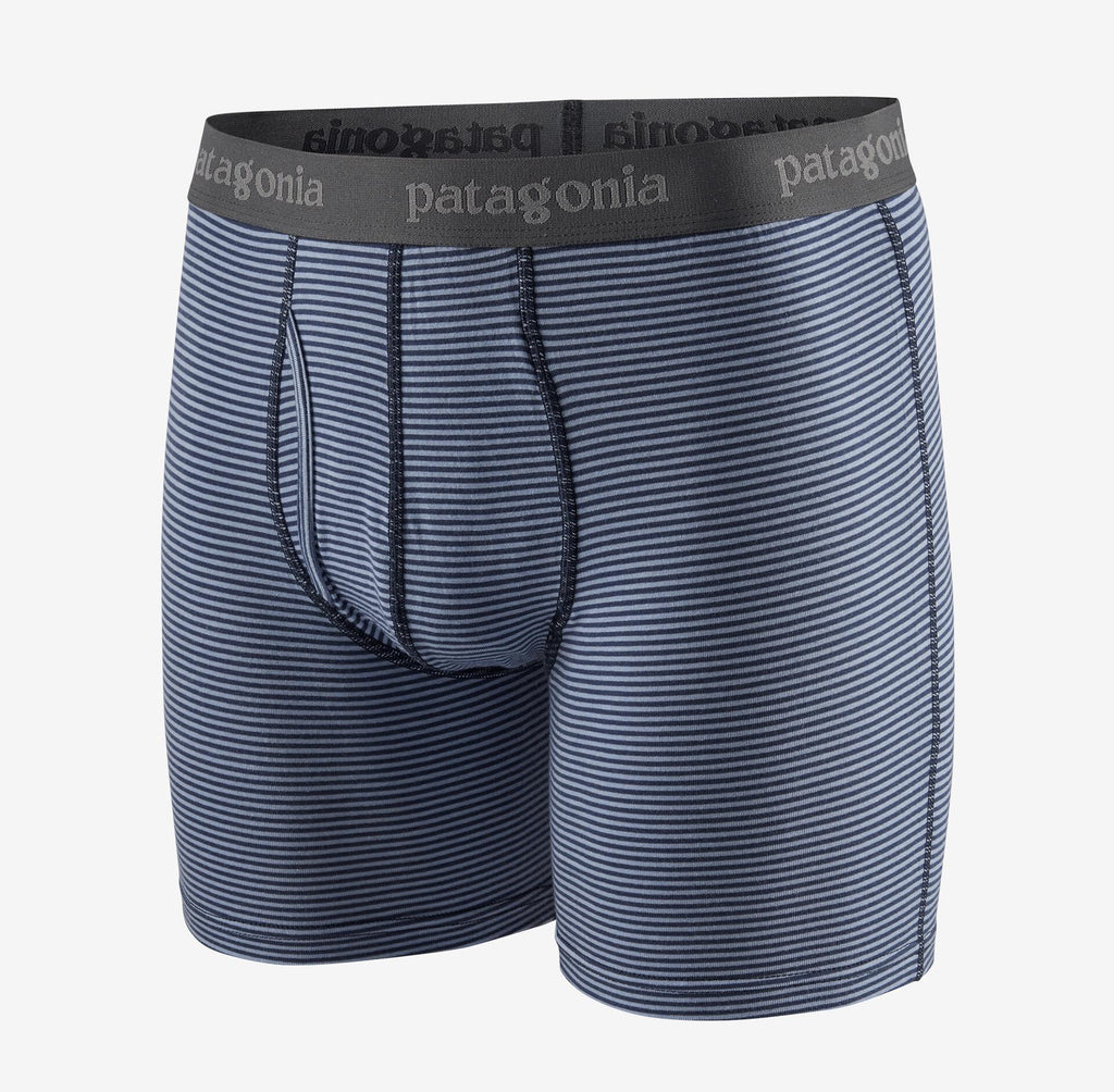 Essential Boxer Briefs 6" - Stripe New Navy