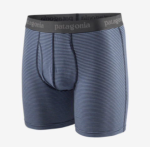 Essential Boxer Briefs 6" - Stripe New Navy