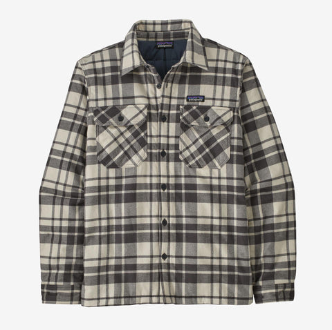 Insulated Midweight Fjord Flannel - Ice Caps Smolder Blue