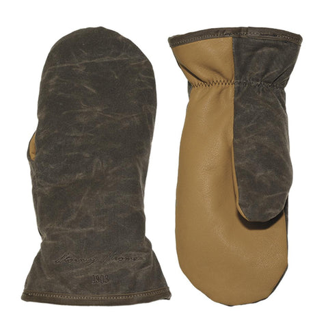 Waxed Tough Mitts - Dark Oak