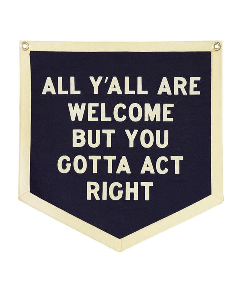 All Y’all Are Welcome Camp Flag