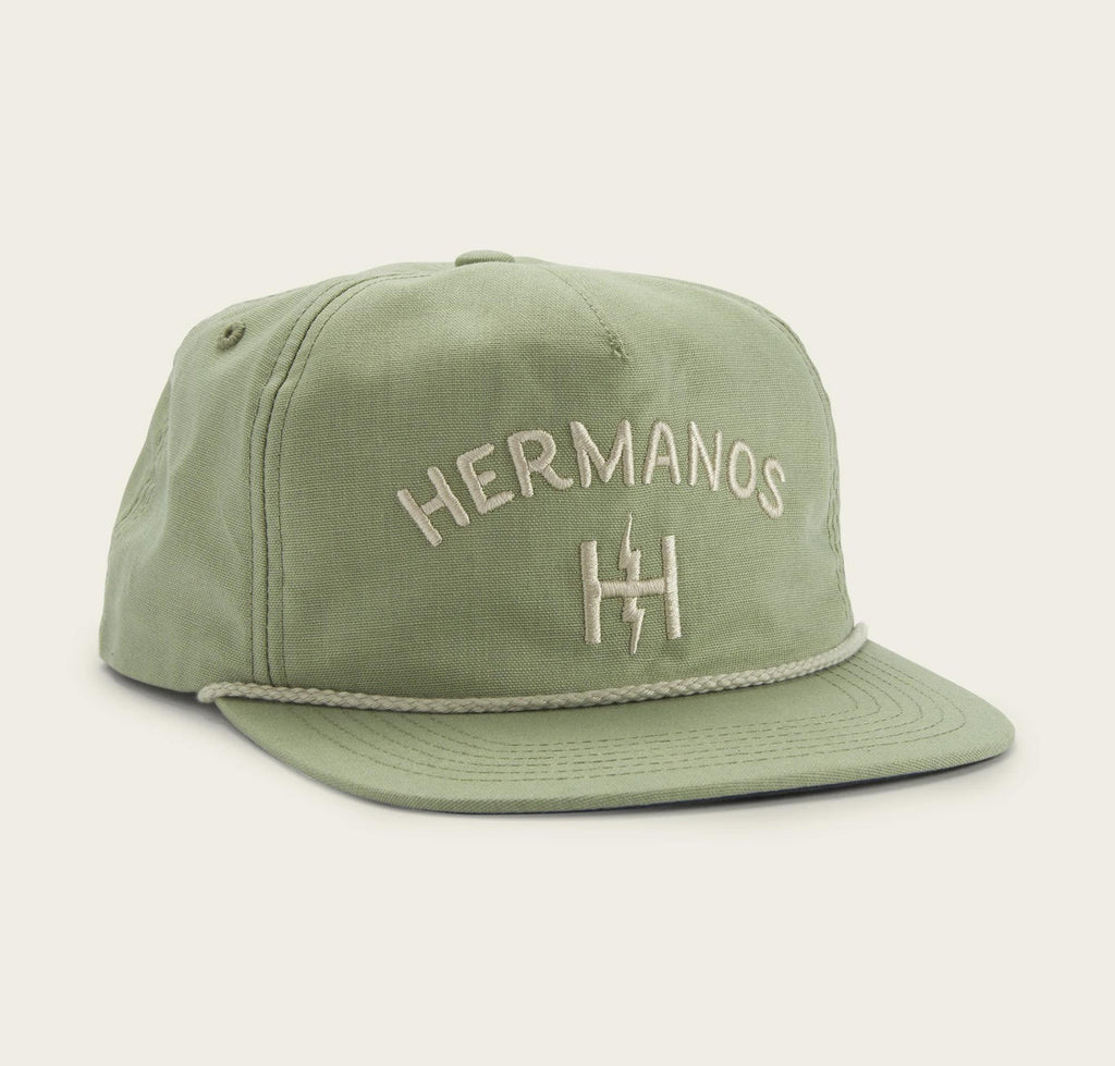 Unstructured Snapback Hats - Hermanos Light Green