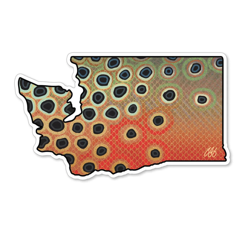Cutthroat Washington State Decal