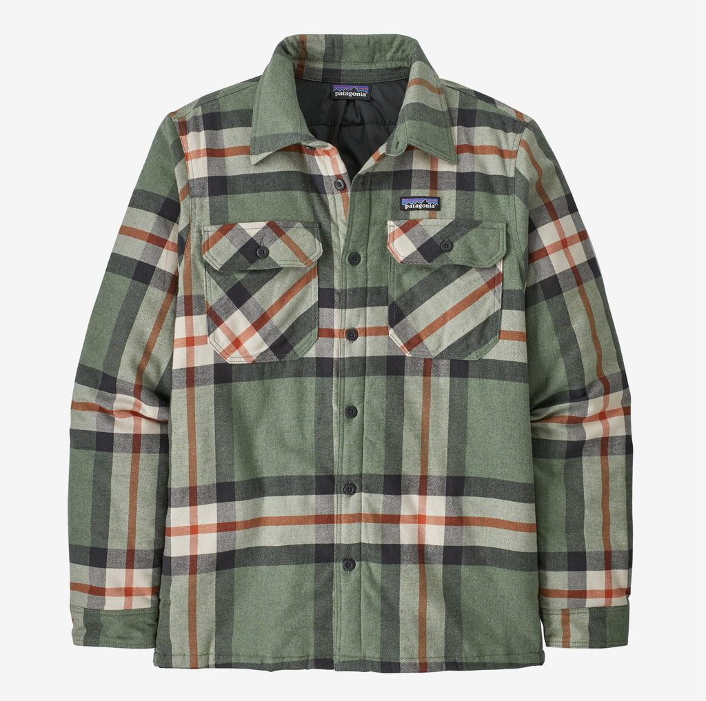 Insulated Organic Cotton Midweight Fjord Flannel Shirt - Forestry Hemlock Green