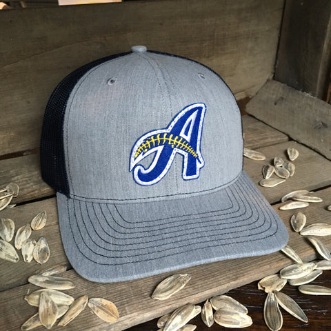 Minor League Signature A Feather Hat - Grey
