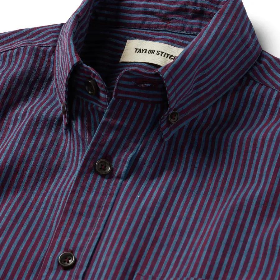 The Short Sleeve Jack - Blue Stripe – ASHER GOODS Co.