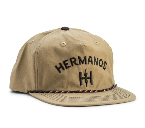 Unstructured Snapback Hats - Hermanos Khaki