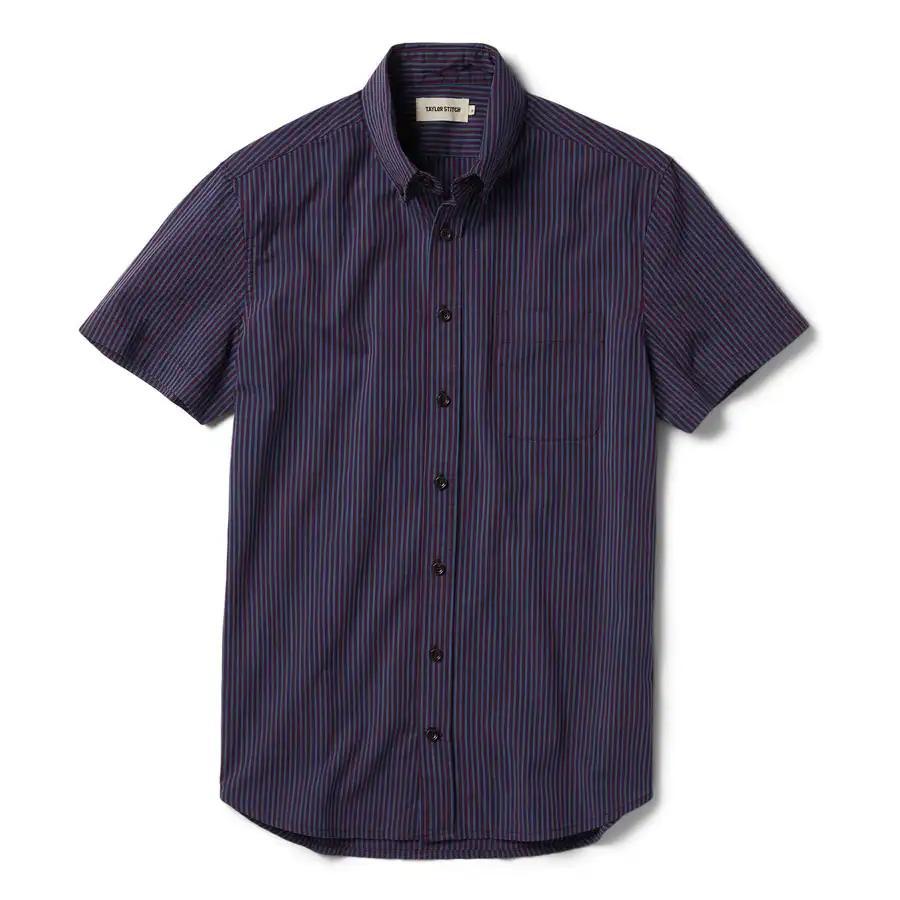 The Short Sleeve Jack - Blue Stripe – ASHER GOODS Co.