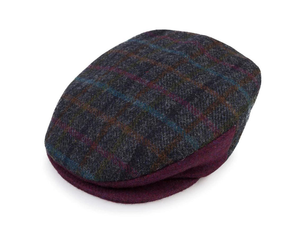 Vintage Duo Cap Tweed Slate Check