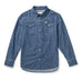 Reagan Pearl Snap Long Sleeve - Denim