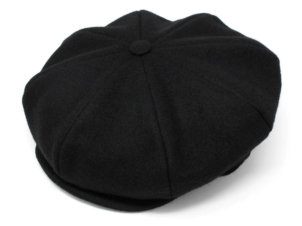 Connery Cap Tweed Solid Black