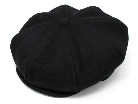 Connery Cap Tweed Solid Black