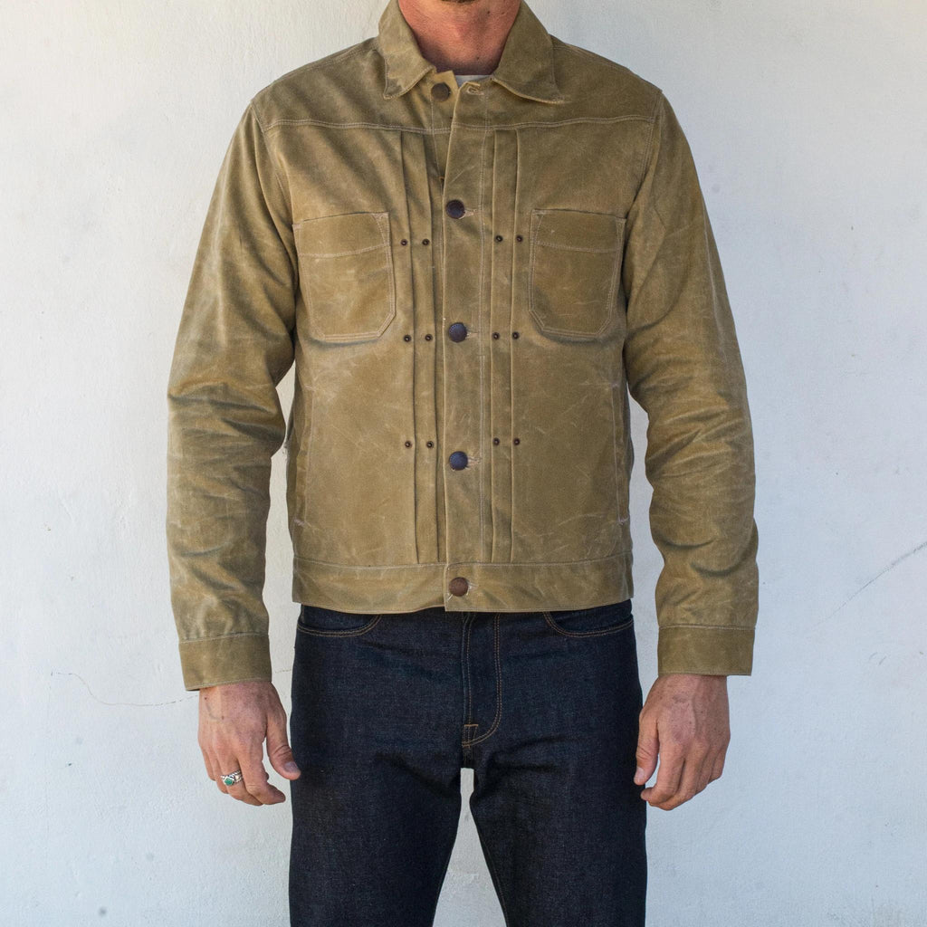 The long haul jacket on sale in tobacco waxed canvas