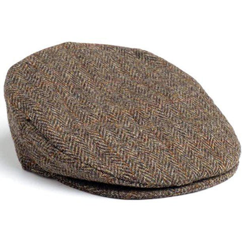 Vintage Cap Tweed - Brown Herringbone
