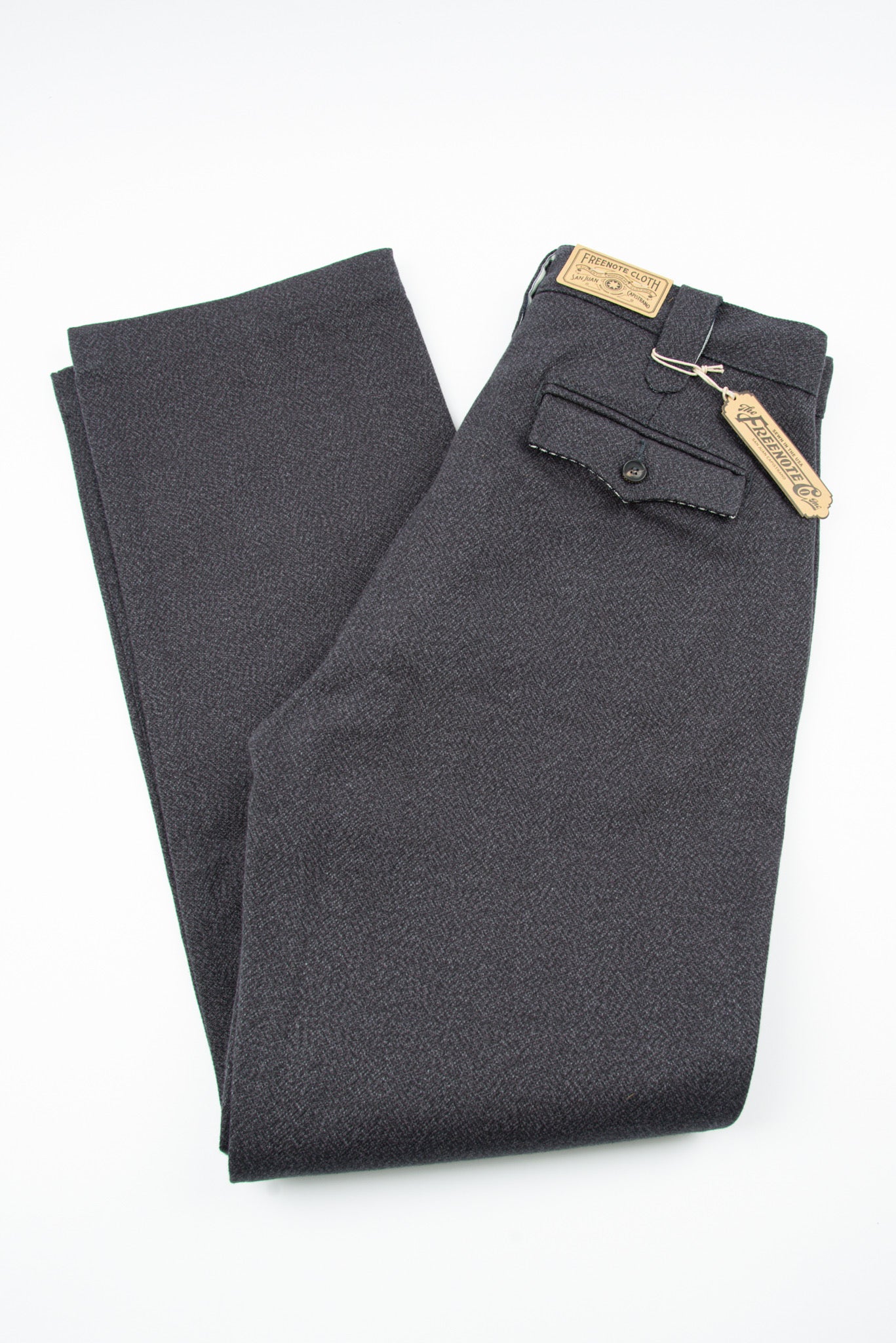 パンツ PEARL DOT PANTS CHARCOAL GRAY Parker Stretch Gab Trouser