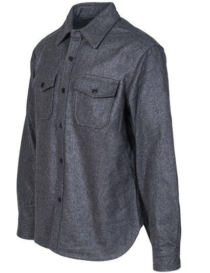CPO Wool Shirt - Grey – ASHER GOODS Co.