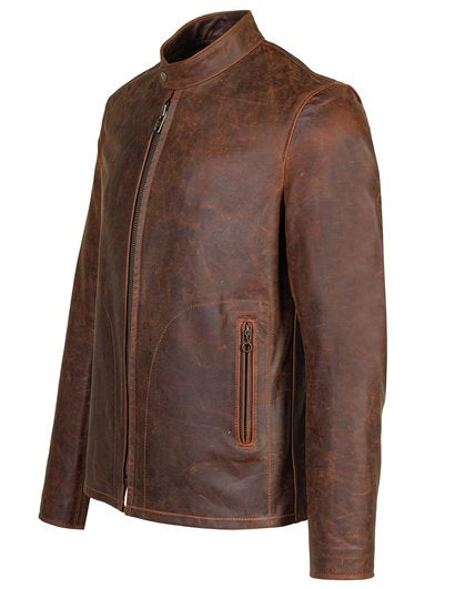 581 Unlined Cowhide Cafe Racer Jacket – ASHER GOODS Co.