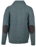 Wool Blend Basket Weave Cardigan - Sage