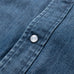 Reagan Pearl Snap Long Sleeve - Denim
